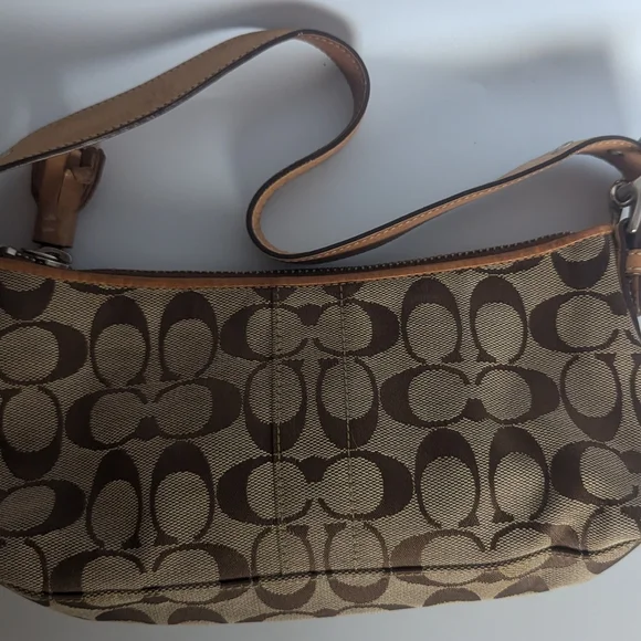 Coach Brown Signature Shoulder Bag - Picture 1 of 5